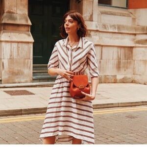 Maje Paris midi dress Size 2 Vacation City preppy